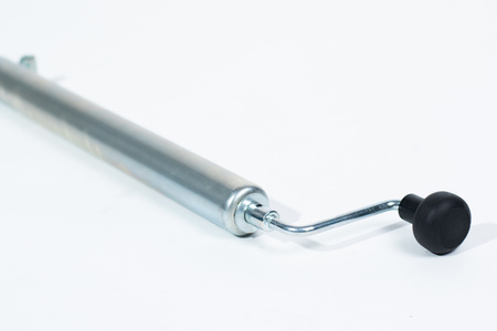 Podnośnik korbowy do przyczep PRUFTREX obciążenie 380 kg, otwór montażowy 12mm, PKPRUA001