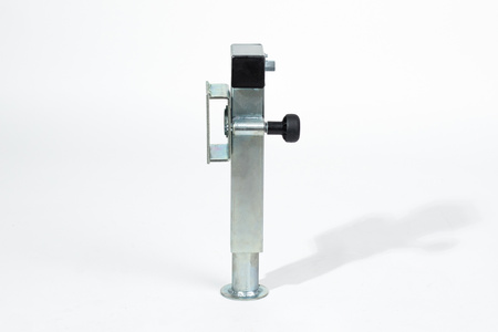 Noga podporowa PRUFTREX uchylna z kołnierzem 42 mm, średnica rury 60 x 4 mm, obciążenie 1300 kg, PNPRUA002