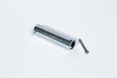 Oś koła podporowego PRUFTREX grubość 2 mm, wymiary piasty 20x85 mm, pin 3x30 mm, KSPRUA001