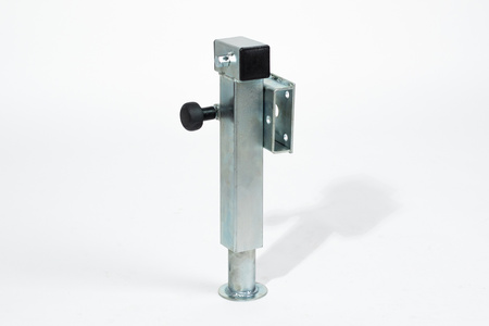 Noga podporowa PRUFTREX uchylna z kołnierzem 42 mm, średnica rury 60 x 4 mm, obciążenie 1300 kg, PNPRUA002