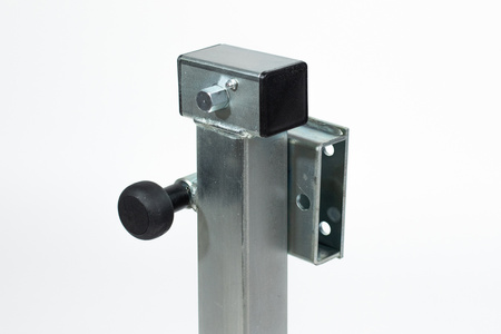 Noga podporowa PRUFTREX uchylna z kołnierzem 42 mm, średnica rury 60 x 4 mm, obciążenie 1300 kg, PNPRUA002