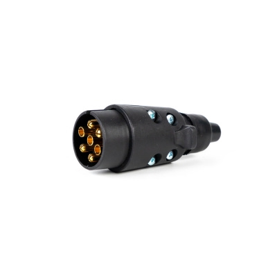 Wtyczka do przyczepy PRUFTREX 7-PIN 12V śruby, GWPRUC007