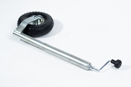 Koło podporowe PRUFTREX średnica rury: 48 x 2.5 mm, obciążenie 150 kg, wymiary koła 260x85 mm, pompowane, KPPRUA007