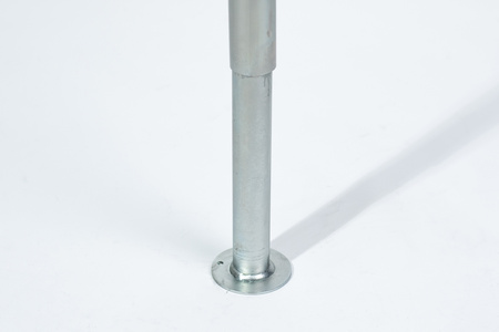 Podpora rurowa wysuwana na korbę PRUFTREX średnica rury 48 x 2,5 mm, obciążenie 500 kg, PRPRUA002