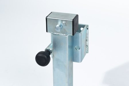 Noga podporowa PRUFTREX  uchylna z kołnierzem 85 mm,  średnica rury 60 x 4 mm, obciążenie 1300 kg, PNPRUA001