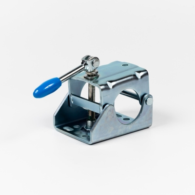 Obejma koła podporowego ze składanym uchwytem PRUFTREX uchwyt zaciskowy, średnica rury 60 mm, obciążenie 500 kg, KOPRUB001