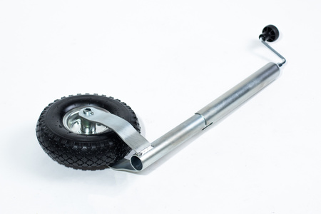 Koło podporowe PRUFTREX średnica rury: 48 x 2.5 mm, obciążenie 150 kg, wymiary koła 260x85 mm, pompowane, KPPRUA007