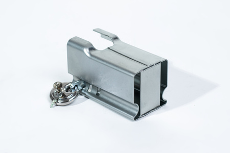 Zabezpieczenie zaczepu haka z zamkiem PRUFTREX Wymiary 213x129x118 mm OZPRUA001