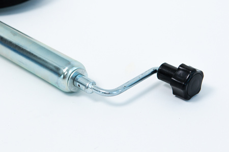 Koło podporowe PRUFTREX Średnica rury 48x2.5 mm Obciążenie 150kg Wymiary koła 200x50 mm Pełnogumowe KPPRUB003